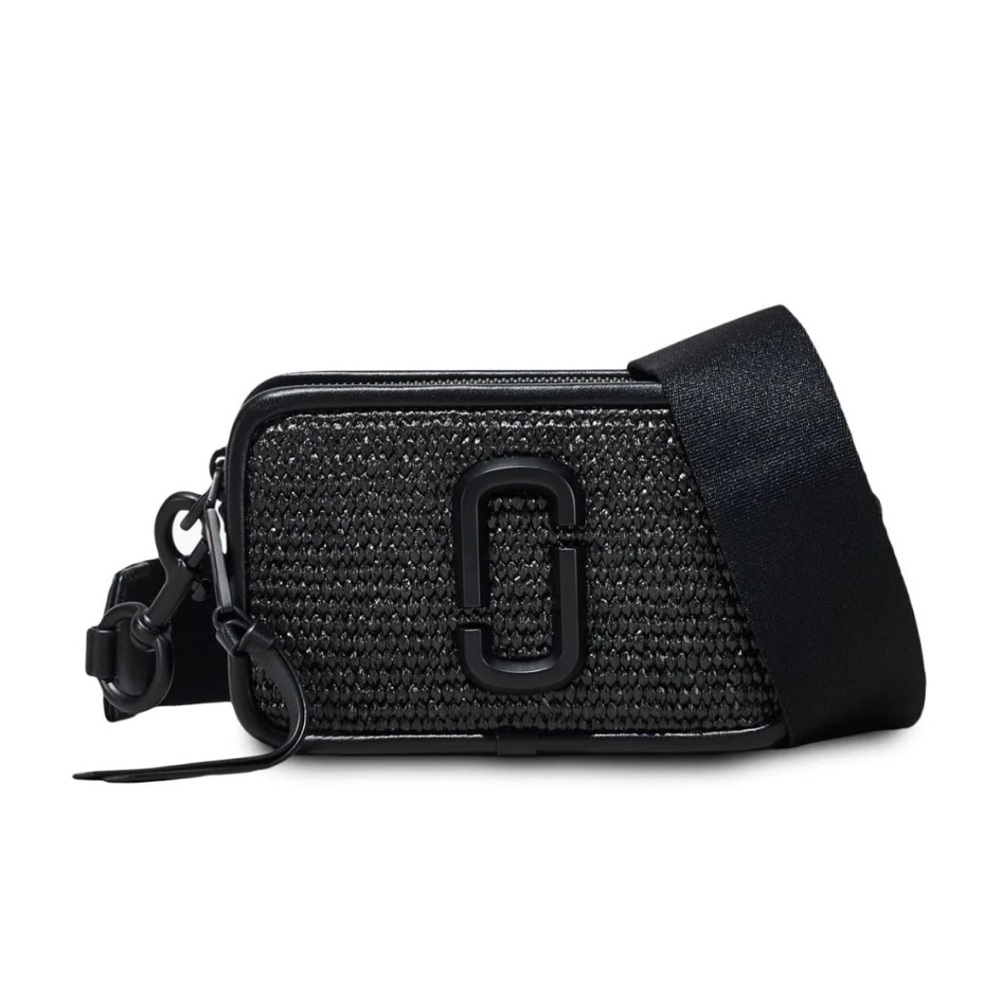 NWT Marc Jacobs - The Straw Snapshot Camera Bag - Black